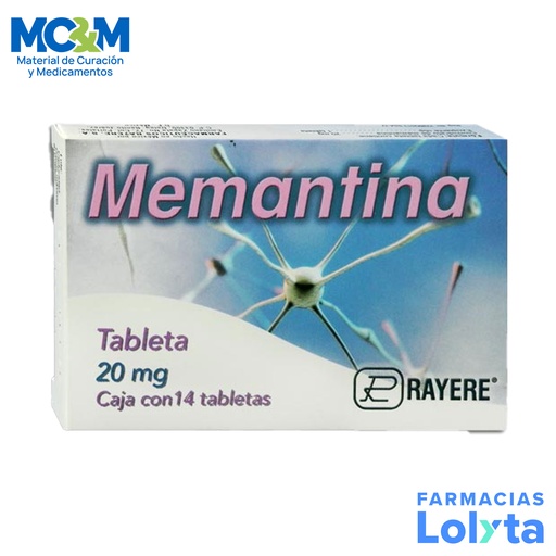 [1070] MEMANTINA 20 MG C/14 TAB LAB RAYERE