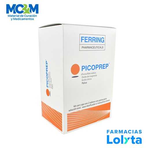[1075] PICOPREP 10 MG /3.5/12 G C/2 SOBRES POLVO P/SOL ORAL PICOSULFATO DE SODIO OXIDO DE MAGNESIO ACIDO CITRICO LAB FERRING
