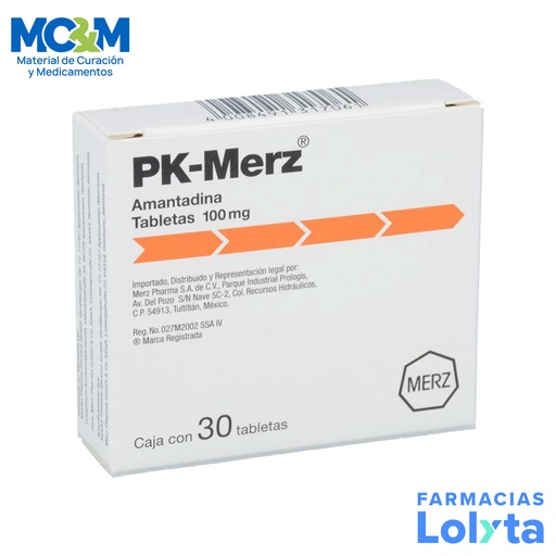 [1113] PK-MERZ 100 MG C/30 TAB AMANTADINA LAB MERZ