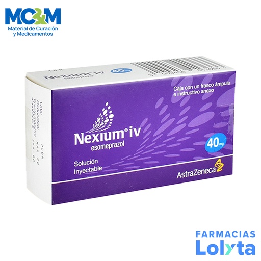 [1118] NEXIUM IV SOL INY 40 MG ESOMEPRAZOL LAB ASTRAZENECA