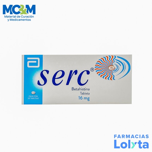 [1137] SERC 16MG C/20 TAB BETAHISTINA LAB ABBOTT
