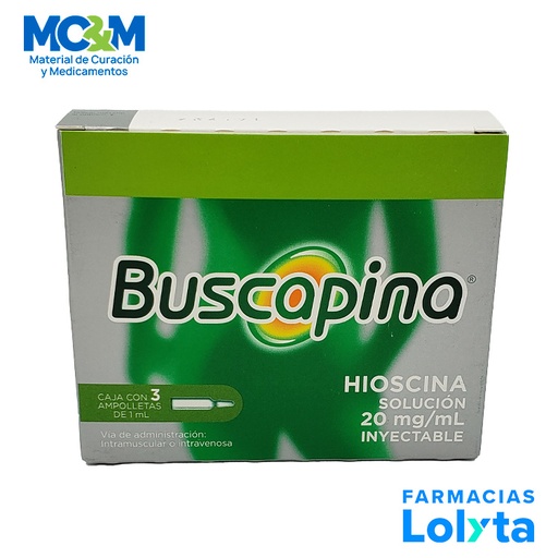 [1154] BUSCAPINA SOL INY 20 MG/ML C/3 AMP HIOSCINA