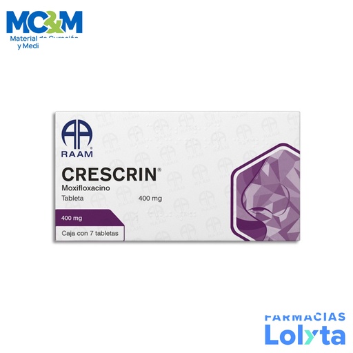 [1175] MOXIFLOXACINO 400MG C/7 TAB CRESCRIN LAB RAAM