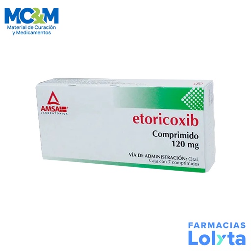 [1177] ETORICOXIB 120 MG C/7 COMPRIMIDOS LAB AMSA