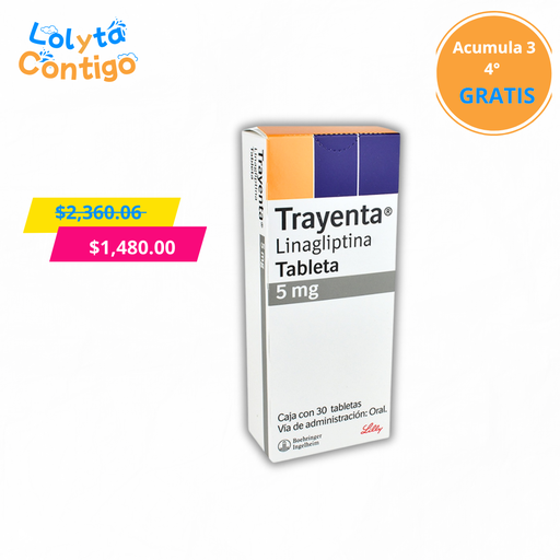 [1181] TRAYENTA 5 MG C/30 TAB LINAGLIPTINA LAB BOEHRINGER