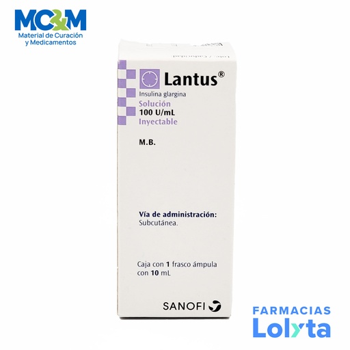 [1190] INSULINA LANTUS SOLOSTAR SOL INY 100 U/ML C/10 ML INSULINA GLARGINA (RF)
