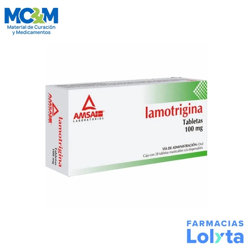 [1197] LAMOTRIGINA 100 MG C/28 TAB LAB AMSA