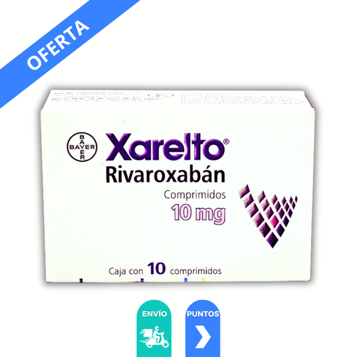 [1235] XARELTO 10MG C/10 COMPRIMIDOS RIVAROXABAN LAB BAYER