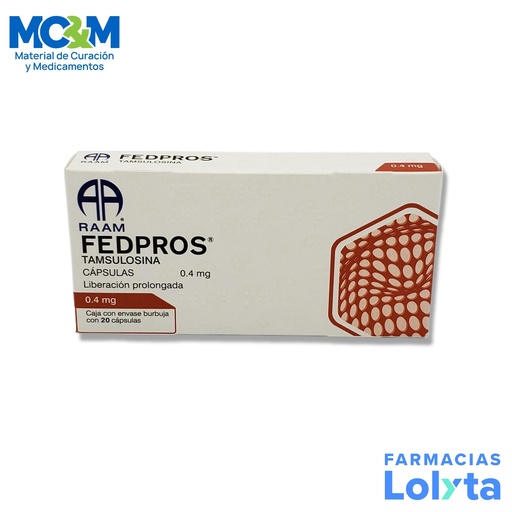 [1243] TAMSULOSINA 0.4MG C/20 CAP LP FEDPROS LAB RAAM