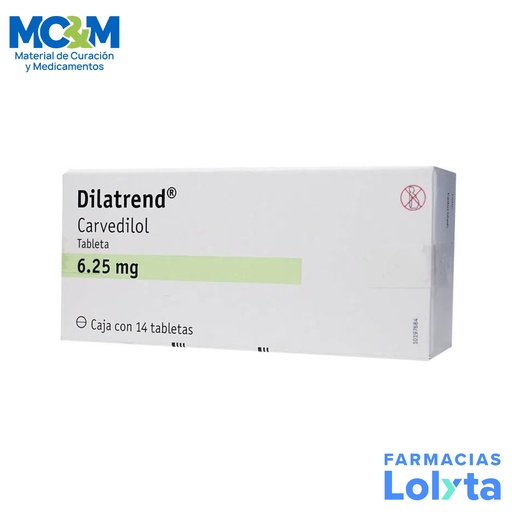 [1256] DILATREND 6.25 MG C/14 TAB CARVEDILOL LAB CHEPLAPHARM