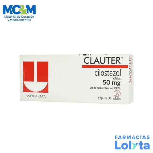 [1258] CLAUTER 50 MG C/30 TAB CILOSTAZOL LAB ASOFARMA