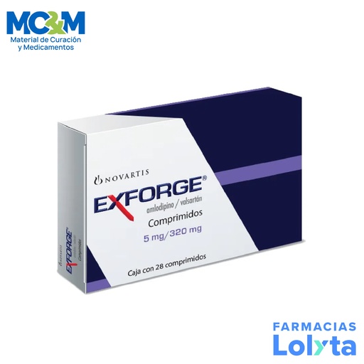 [1279] EXFORGE 5/320 MG C/28 COMPRIMIDOS AMLODIPINO VALSARTAN LAB NOVARTIS