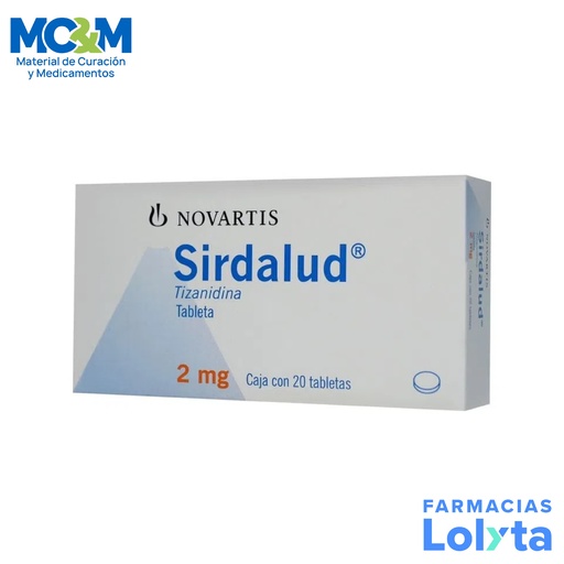 [1284] SIRDALUD 2 MG C/20 TAB TIZANIDINA LAB NOVARTIS