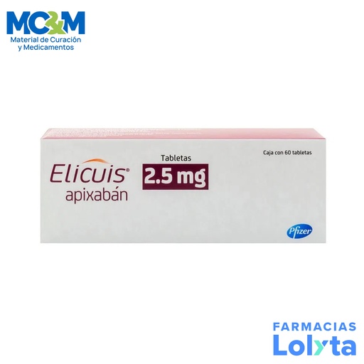 [1314] ELICUIS 2.5MG C/60 TAB APIXABAN LAB PFIZER