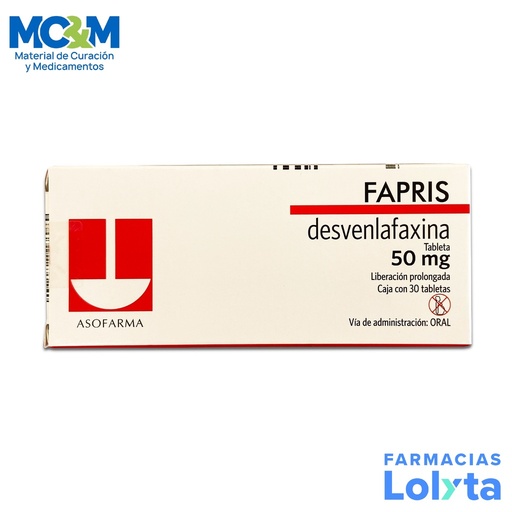 [1355] FAPRIS 50MG C/30 TAB LP DESVENLAFAXINA LAB ASOFARMA
