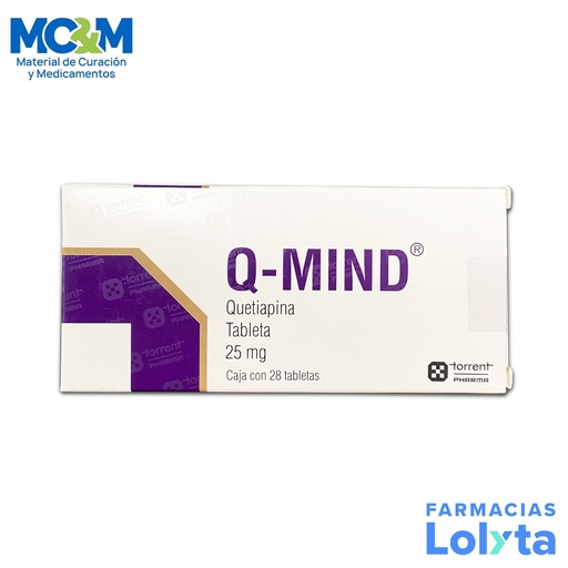 [1383] Q-MIND 25MG C/28 TAB QUETIAPINA LAB TORRENT PHARMA