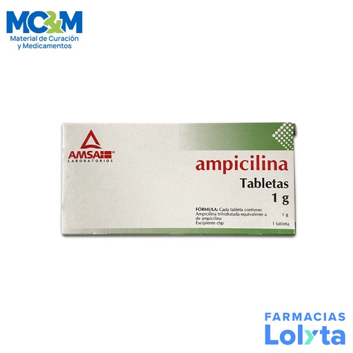 [1410] AMPICILINA 1 G C/10 TAB LAB AMSA