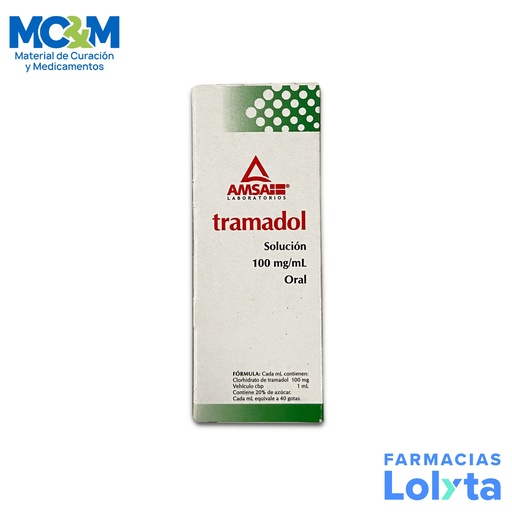 [1415] TRAMADOL SOLUCION ORAL 100 MG/ML FCO C/10 ML LAB AMSA