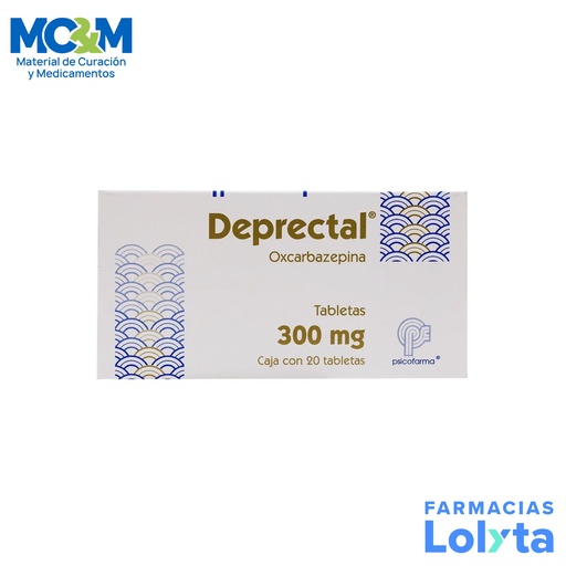 [1423] OXCARBAZEPINA 300MG C/20 TAB DEPRECTAL LAB PSICOFARMA