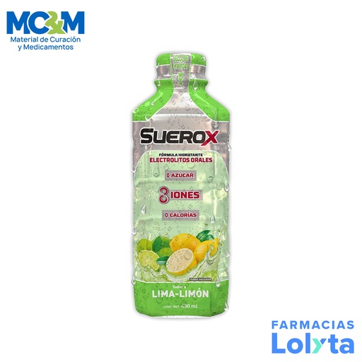 [1428] SUEROX 8IONES LIMA LIMON 630 ML LAB GENOMMA