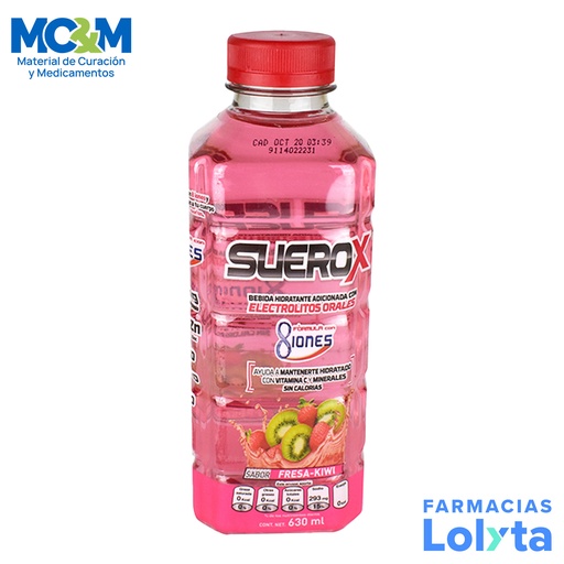 [1430] SUEROX 8IONES FRESA KIWI 630 ML LAB GENOMMA