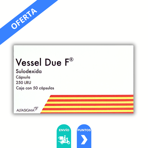 [1450] VESSEL DUE F 250 LRU C/50 CAP SULODEXIDA LAB ALFASIGMA