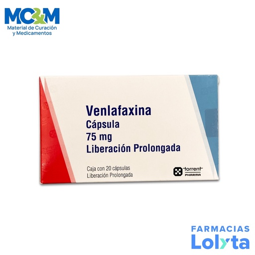 [1456] VENLAFAXINA 75 MG C/20 CAP LP LAB TORRENT PHARMA