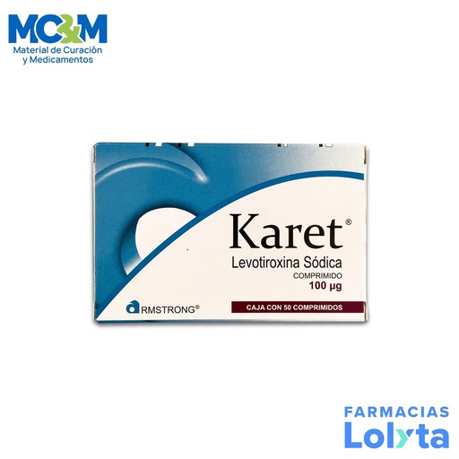 [1459] LEVOTIROXINA SODICA 100MCG C/50 COMPRIMIDOS KARET LAB ARMSTRONG