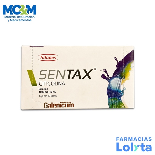 [1460] SENTAX SOL ORAL 1000 MG/10 ML C/10 SOBRES CITICOLINA LAB SILANES