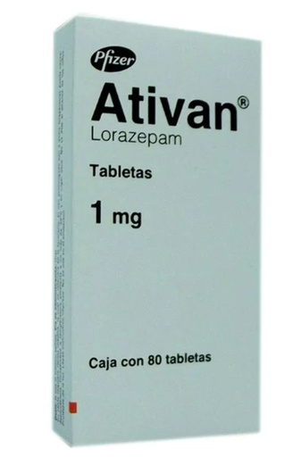 [1548] ATIVAN 1 MG C/80 TAB LORAZEPAM LAB PFIZER GRUPO II