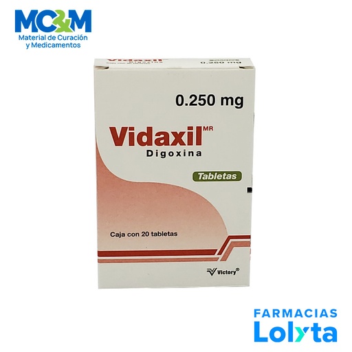 [1553] DIGOXINA 250 MCG C/20 TAB VIDAXIL LAB VICTORY