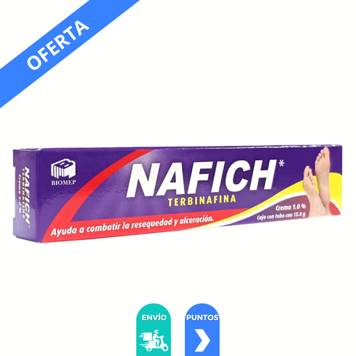 [1566] TERBINAFINA CREMA 1% C/15 G NAFICH LAB BIOMEP