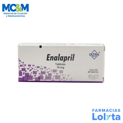 [1582] ENALAPRIL 10MG C/30 TAB LAB ULTRA