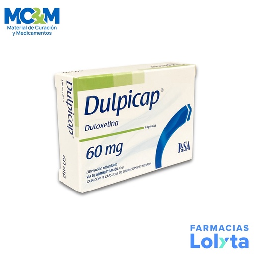 [1593] DULOXETINA 60 MG C/14 CAP LIB RETARDADA DULPICAP LAB PISA