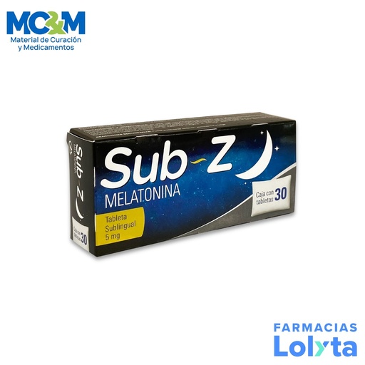[1620] SUB-Z 5MG C/30 TAB SUBLINGUAL MELATONINA LAB MEDIX