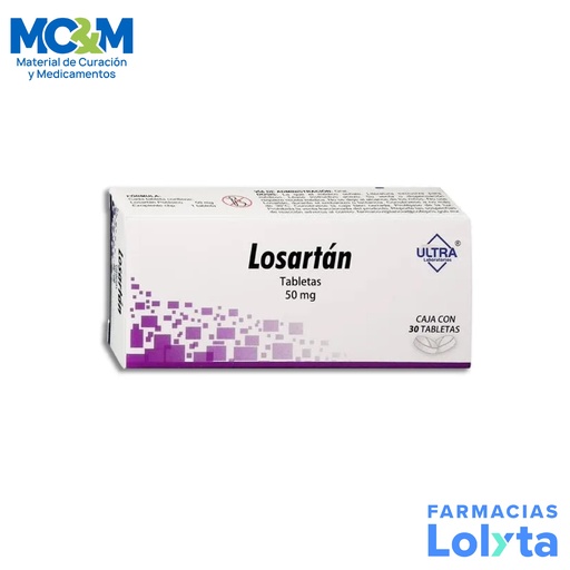 [1652] LOSARTAN 50 MG C/30 TAB LAB ULTRA