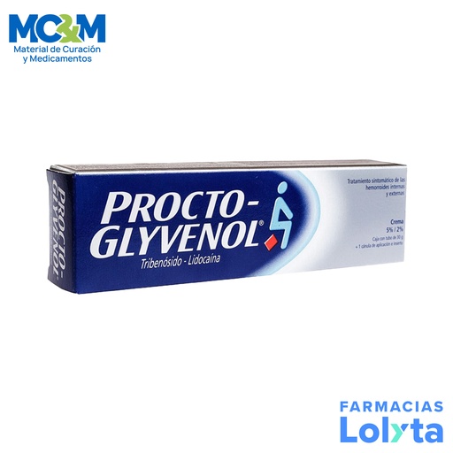 [1660] PROCTO GLYVENOL CREMA 5/2% TUBO C/30 G TRIBENOSIDO LIDOCAINA LAB GSK