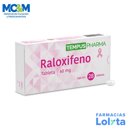 [1682] RALOXIFENO ALVISVER 60MG TAB C/28 LAB MAVER