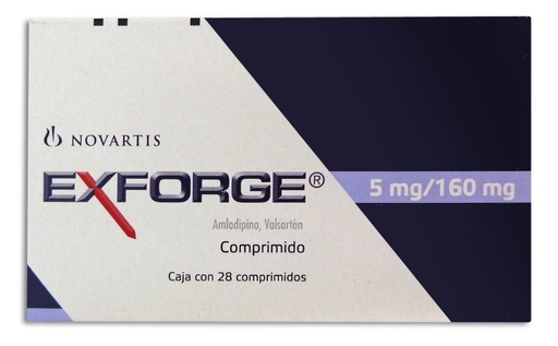 [1733] EXFORGE 5/160 MG C/28 COMPRIMIDOS AMLODIPINO VALSARTAN LAB NOVARTIS