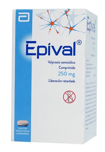 [1734] EPIVAL 250 MG C/30 COMPRIMIDOS LIB RETARDADA VALPROATO SEMISODICO LAB ABBOTT