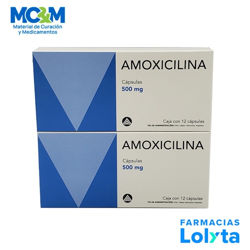 [1758] AMOXICILINA 500 MG C/12 TAB LAB MAVER