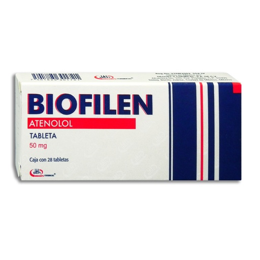 [1789] ATENOLOL 50 MG C/28 TAB BIOFILEN LAB DEGORT'S
