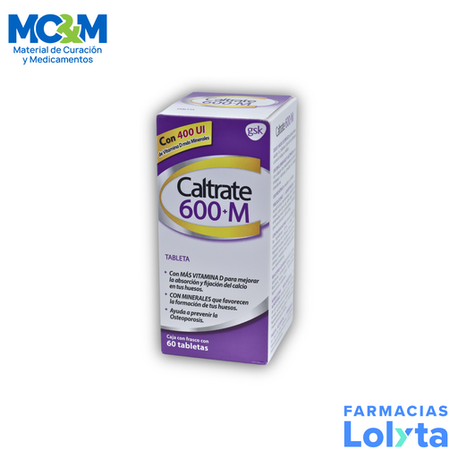 [1790] CALTRATE 600+M 400 UI C/60 TAB VITAMINA D MINERALES LAB GSK