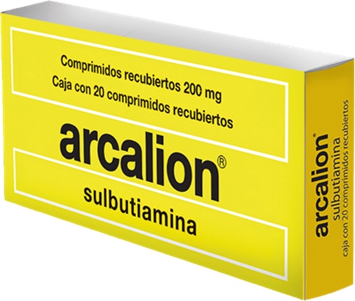 [1796] ARCALION 200 MG C/20 COMPRIMIDOS SULBUTIAMINA LAB SERVIER