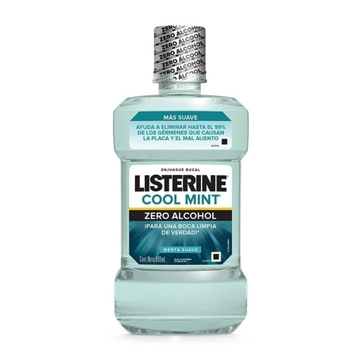 [1850] LISTERINE COOL MINT SIN ALCOHOL ENJUAGUE BUCAL 500 ML MENTA SUAVE JOHNSON & JOHNSON