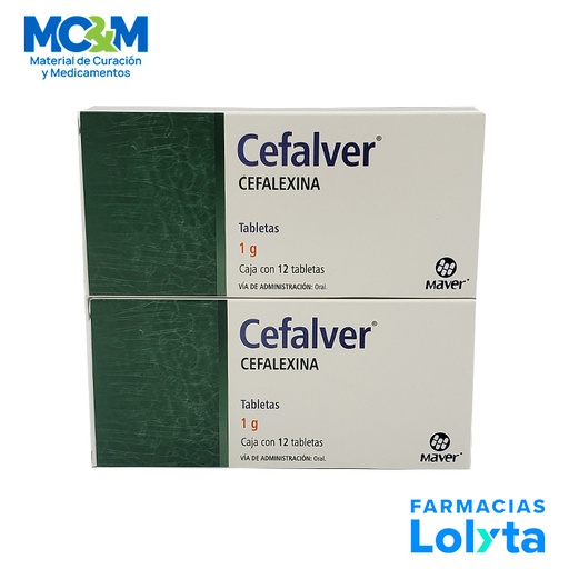 [1860] CEFALEXINA 1 G C/12 TAB CEFALVER LAB MAVER