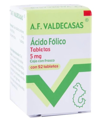 [1925] ACIDO FOLICO 5 MG C/92 TAB LAB AF VALDECASAS