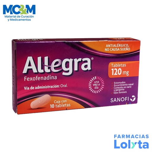 [1948] ALLEGRA 120 MG C/10 TAB FEXOFENADINA