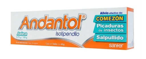 [1963] ANDANTOL JALEA 0.75/100 G TUBO C/40 G ISOTIPENDILO LAB SANFER