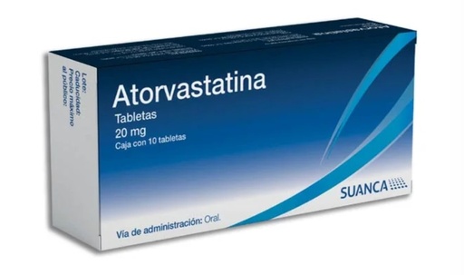 [1974] ATORVASTATINA 20 MG C/10 TAB LAB SUANCA